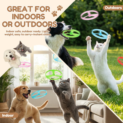 PounceFly - Rechargeable Flying Disc Cat Launcher
