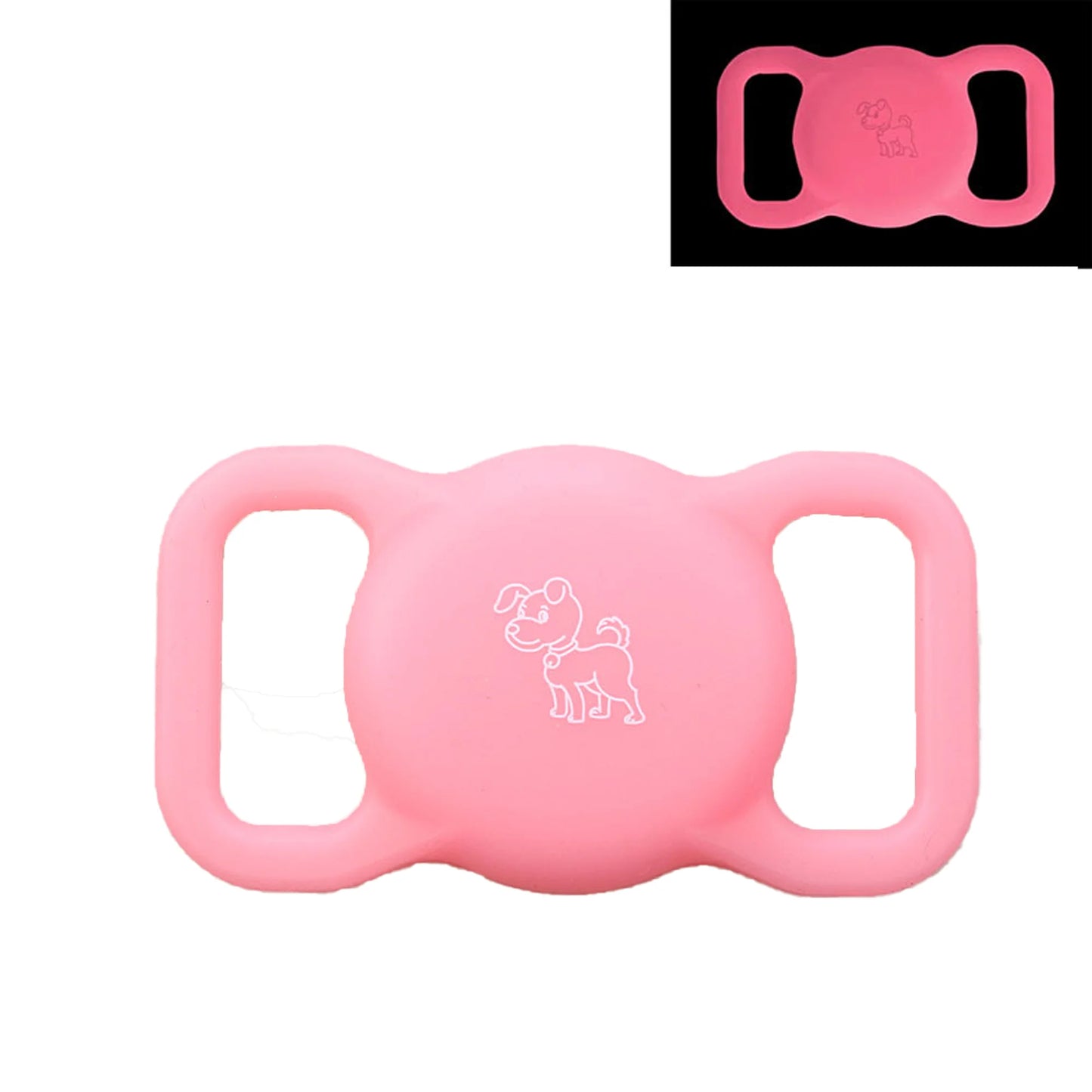 GlowPaw Silicone AirTag Holder for Cat & Dog Collars