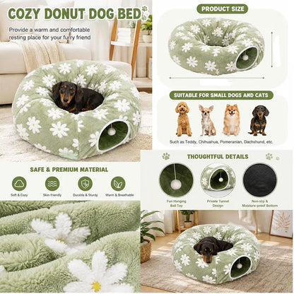 3-in-1 Cosy Pet Tunnel Bed