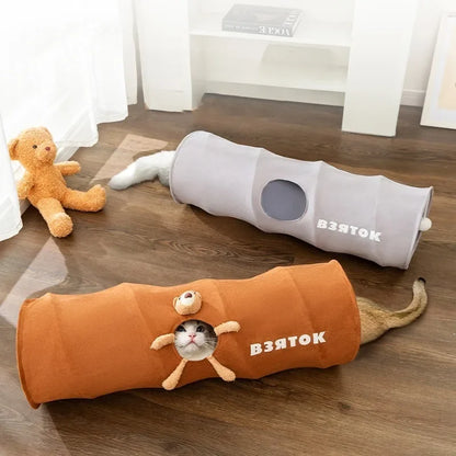 Foldable Cat Tunnel & Cozy Bed – Fun, Spacious & Easy to Store