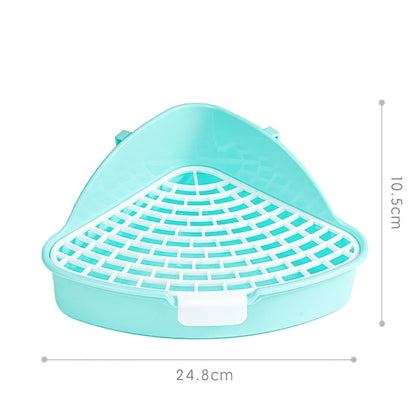 Rabbit Litter Box - Corner Toilet Box for Small Pets
