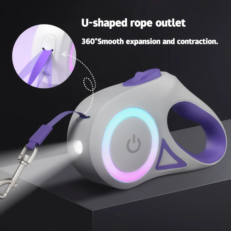 NightGuard LED Retractable Dog Leash