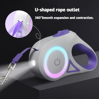 NightGuard LED Retractable Dog Leash