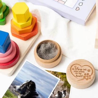Mini Wooden Pet Memory Keepsake Box