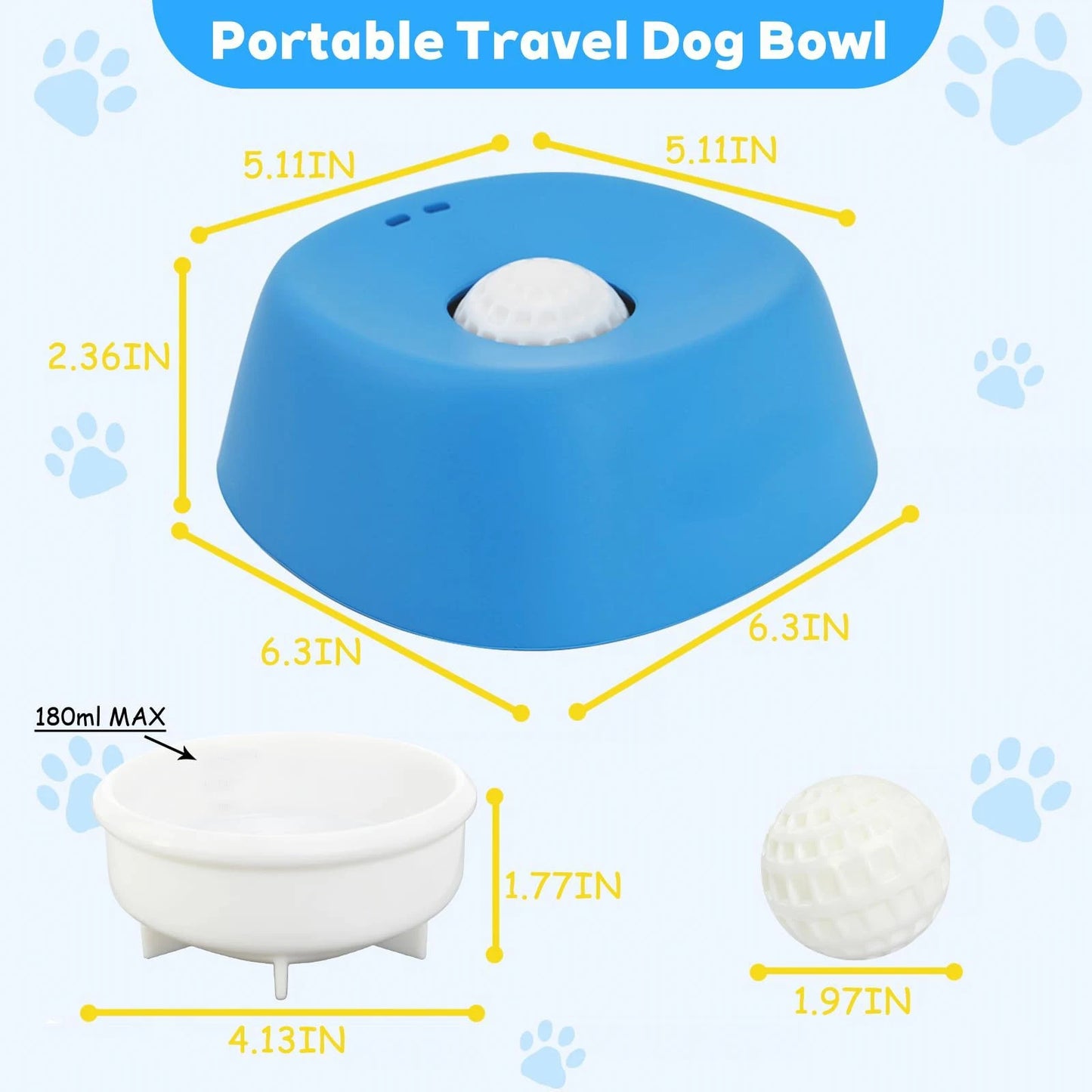 CalmFeast Dog Lick Toy Slow Feeder Bowl