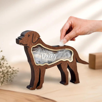 Wooden Pet Keepsake & Fur Memory Box
