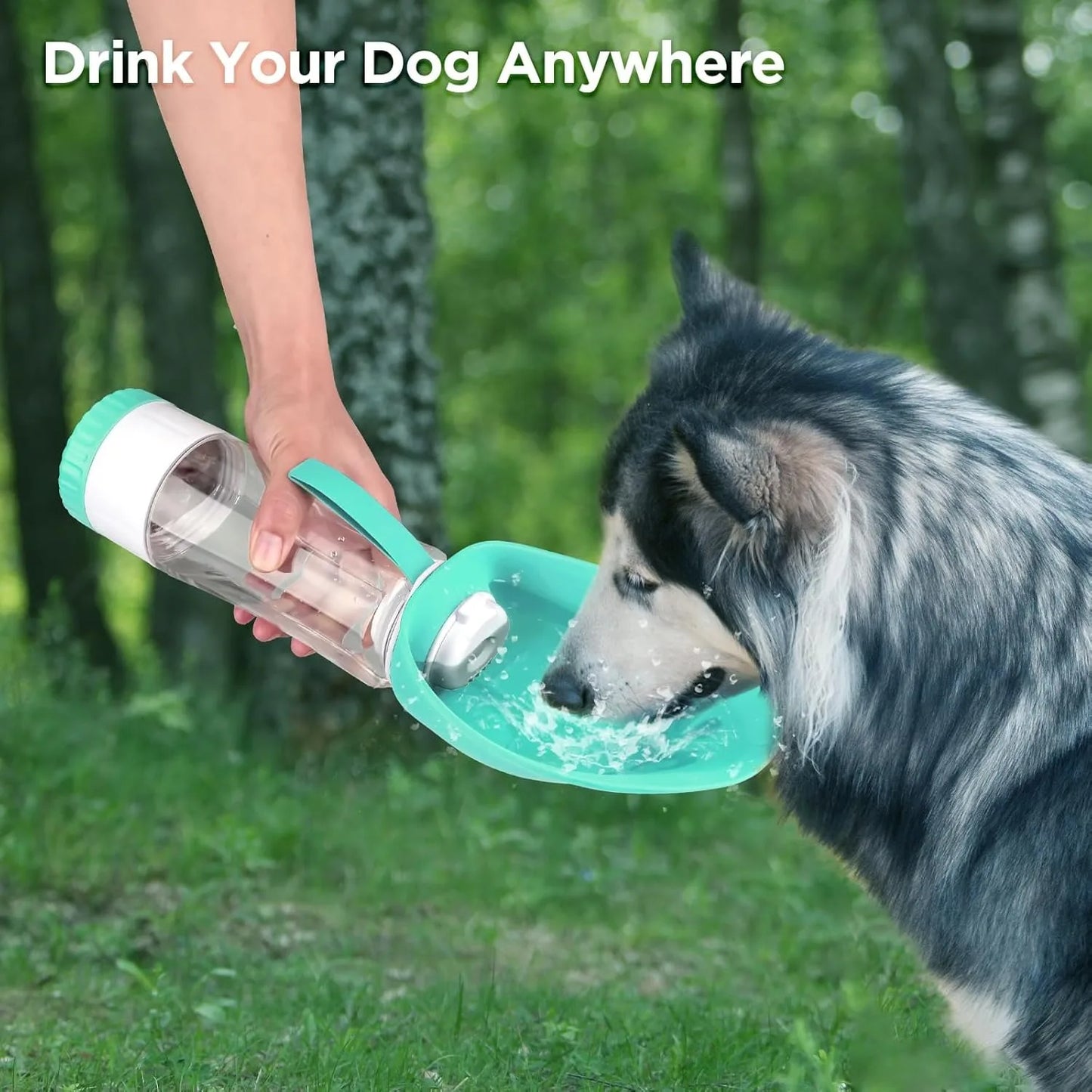 PawSip 2-in-1 Portable Dog Water & Food Bottle