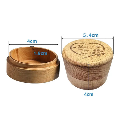 Mini Wooden Pet Memory Keepsake Box