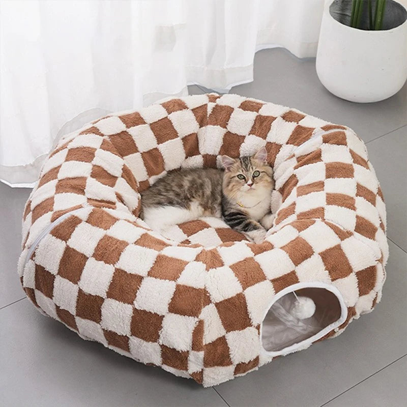 3-in-1 Cosy Pet Tunnel Bed