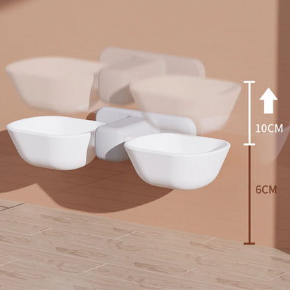 Wall-Mounted Adjustable Pet Feeding Bowl