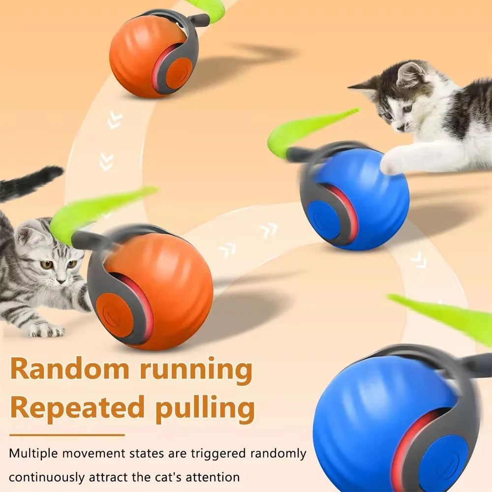 WhiskerChase Smart Rolling Cat Ball