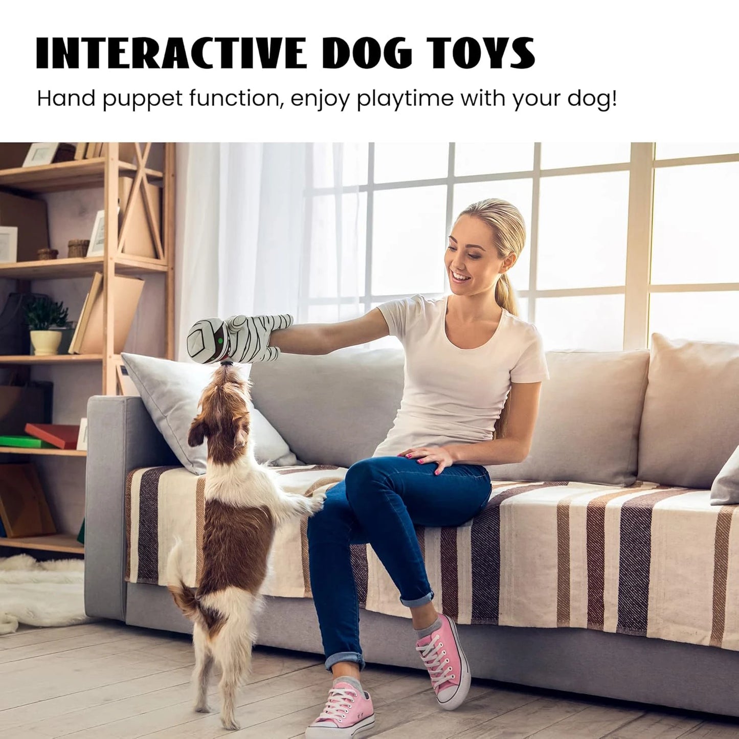 MummyMonster 9-in-1 Squeaky Dog Toy with Hidden Organs | Interactive Plush Chew Toy for Dogs
