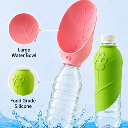 PawSip Portable Pet Water Bottle & Foldable Drinking Bowl