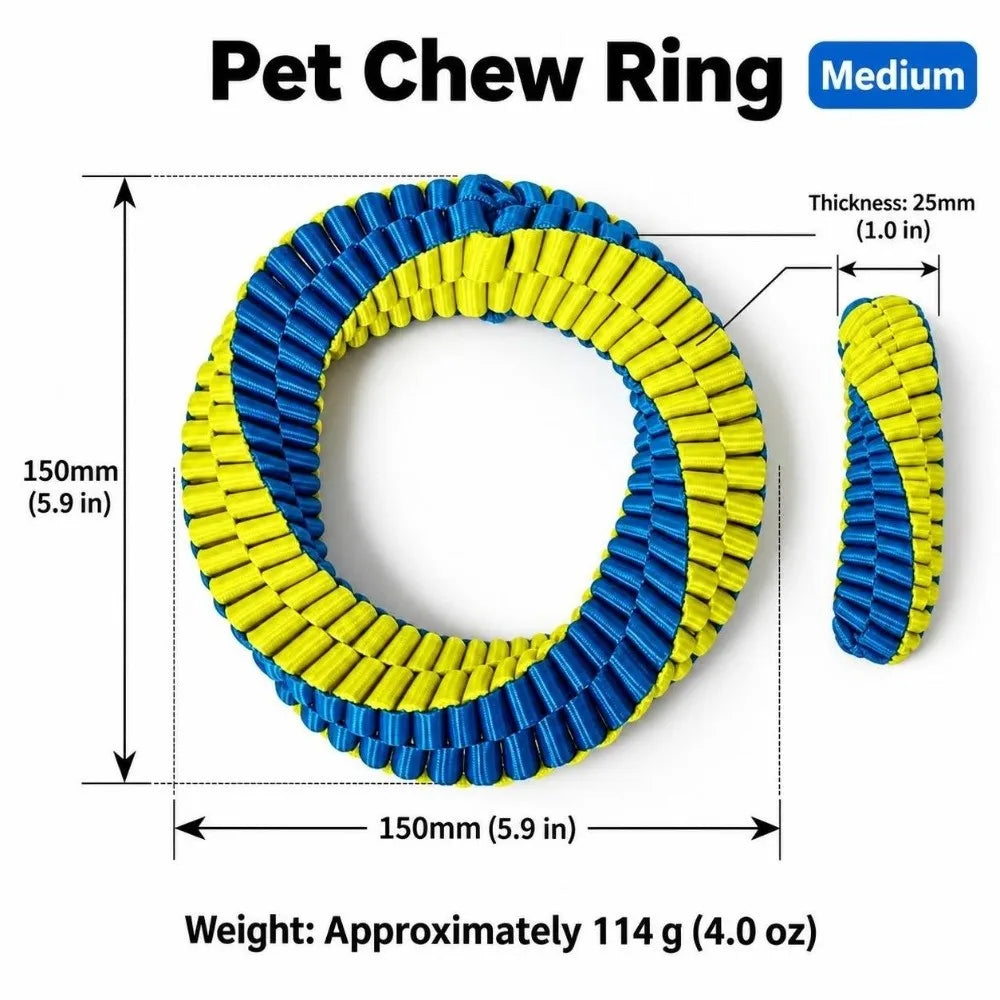 Interactive Nylon Rope Dog Toy 🐶🪢