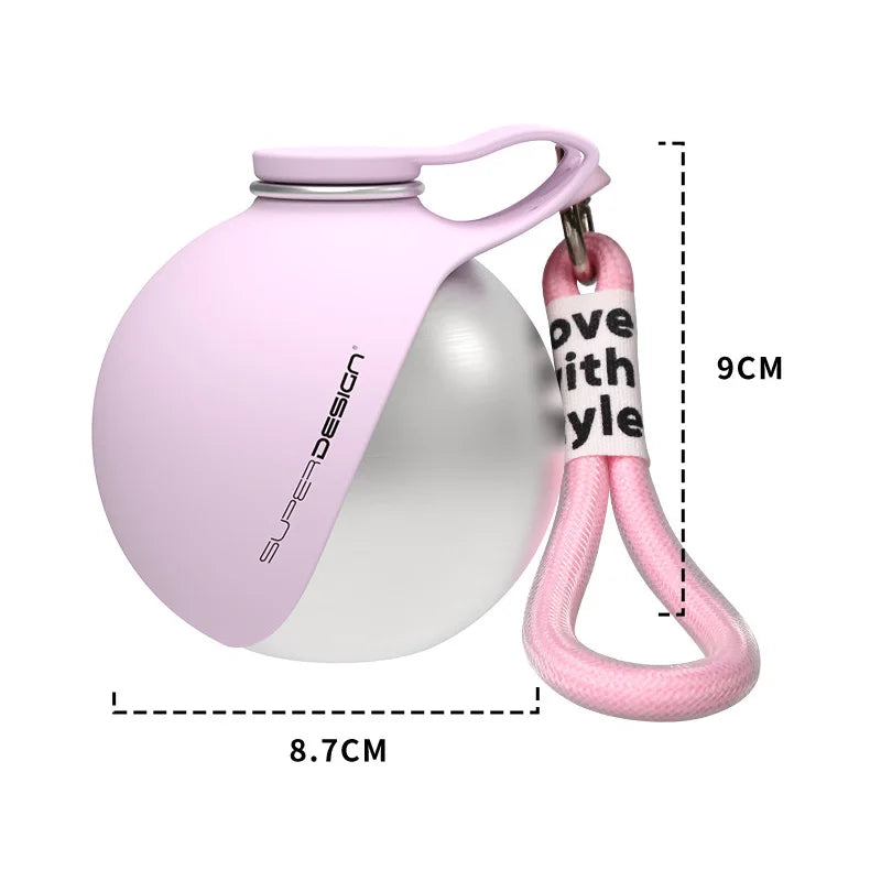 HydraPaw 2-in-1 Stainless Steel Pet Water Bottle Bowl | Portable Leak-Proof Dog Travel Kettle