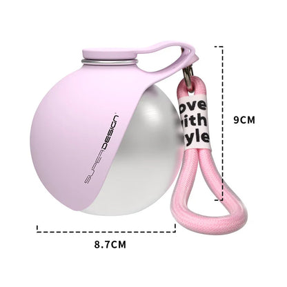 HydraPaw 2-in-1 Stainless Steel Pet Water Bottle Bowl | Portable Leak-Proof Dog Travel Kettle