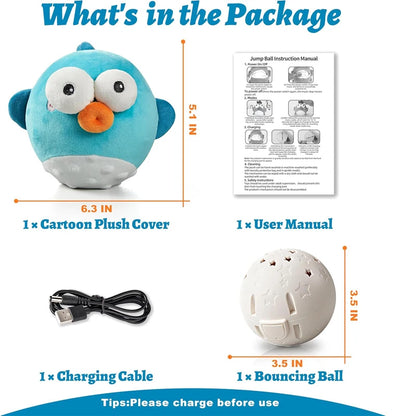 Rechargeable Interactive Bouncing Pet Toy 🐾🎵
