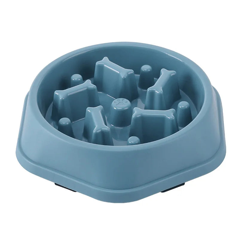 Pet Slow Feeding Bowl - Anti-Choking, Non-Slip Bowl for Cats & Dogs