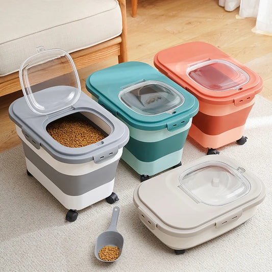 Foldable Airtight Pet Food & Grain Storage Container