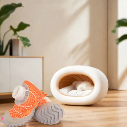 PawBreeze Mesh Dog Shoes (4-Piece Set)