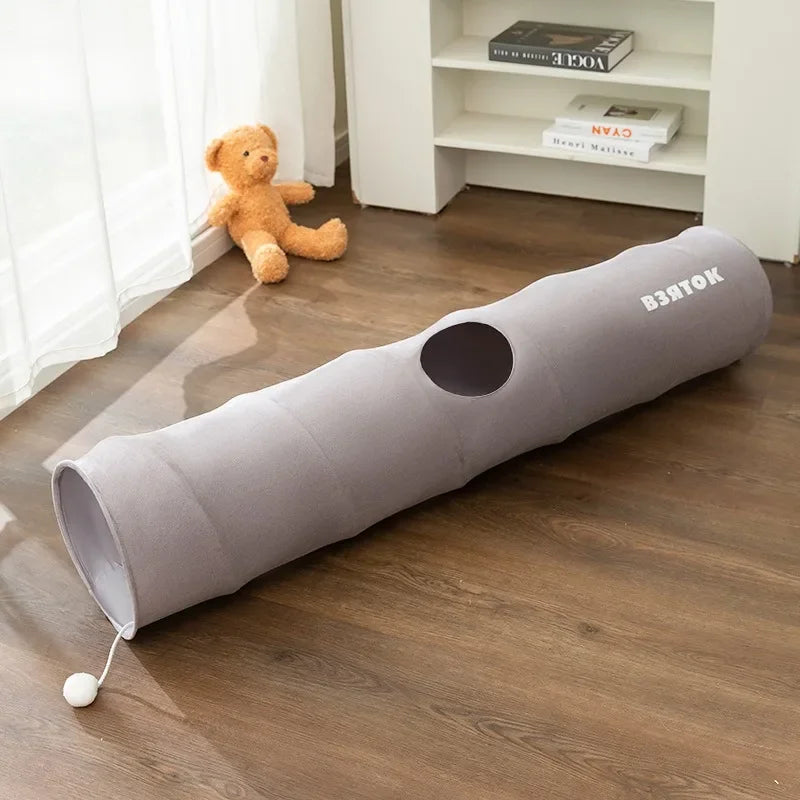 Foldable Cat Tunnel & Cozy Bed – Fun, Spacious & Easy to Store