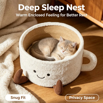 Coffee Cup Cosy Pet Bed