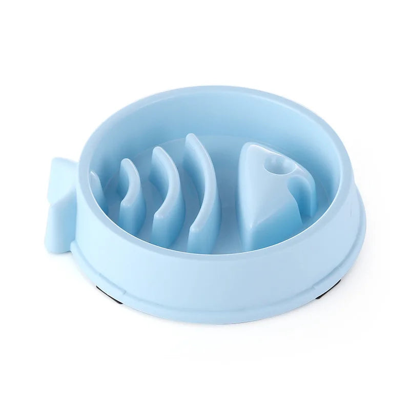 Pet Slow Feeding Bowl - Anti-Choking, Non-Slip Bowl for Cats & Dogs