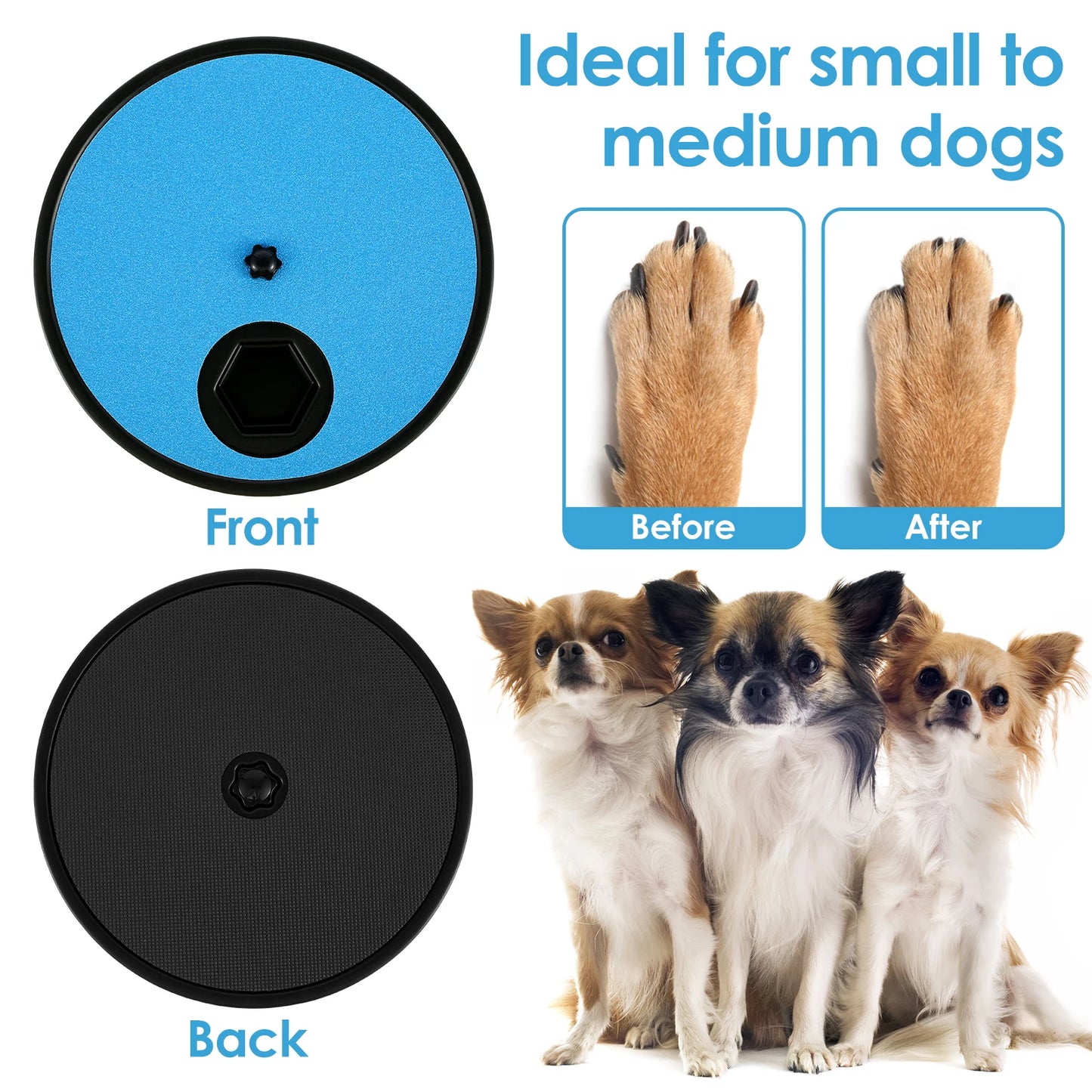 Rotating Pet Nail Scratcher & Treat Board for Dogs & Cats
