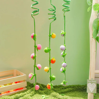 Hanging Catnip Kicker Toy with Bell & Spring