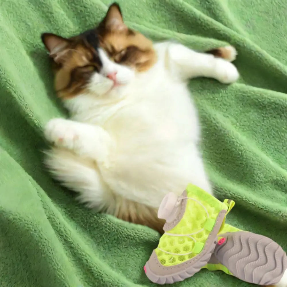 PawBreeze Mesh Dog Shoes (4-Piece Set)