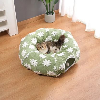 3-in-1 Cosy Pet Tunnel Bed