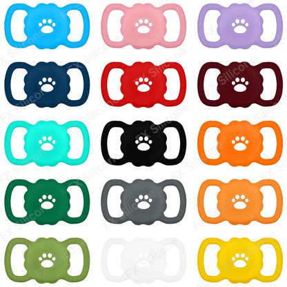 GlowPaw Silicone AirTag Holder for Cat & Dog Collars