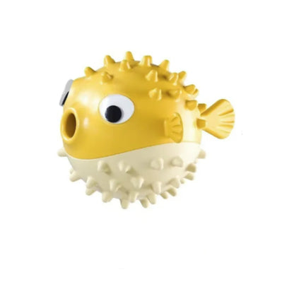 Bouncing Fish Dog Toy – Interactive Treat &amp; Sound Ball